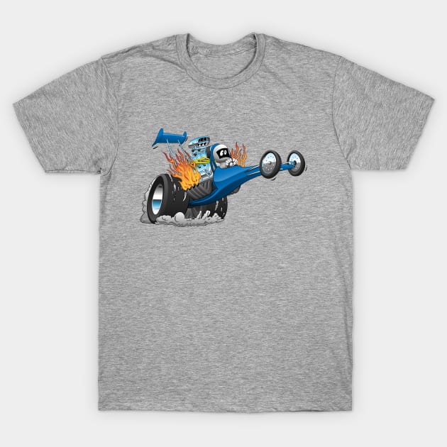 Top Fuel Dragster Cartoon T-Shirt by hobrath